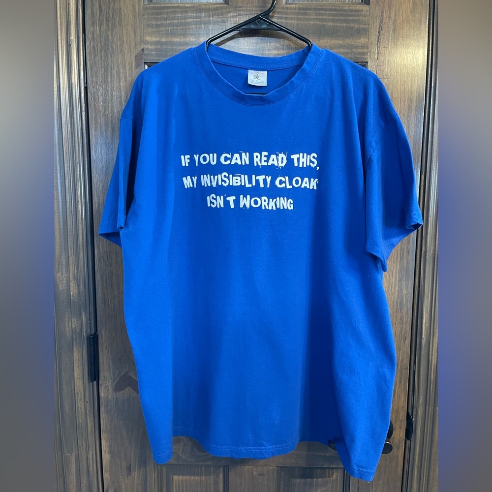 Harry Potter Inspired Funny Unisex Blue T-shirt XXL